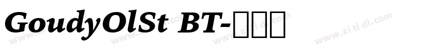 GoudyOlSt BT字体转换
